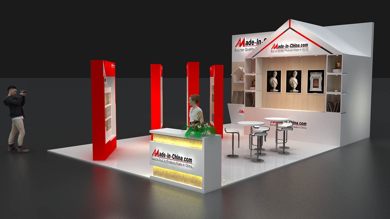 中国制造网 · 美国石材展 54m² 效果图 2