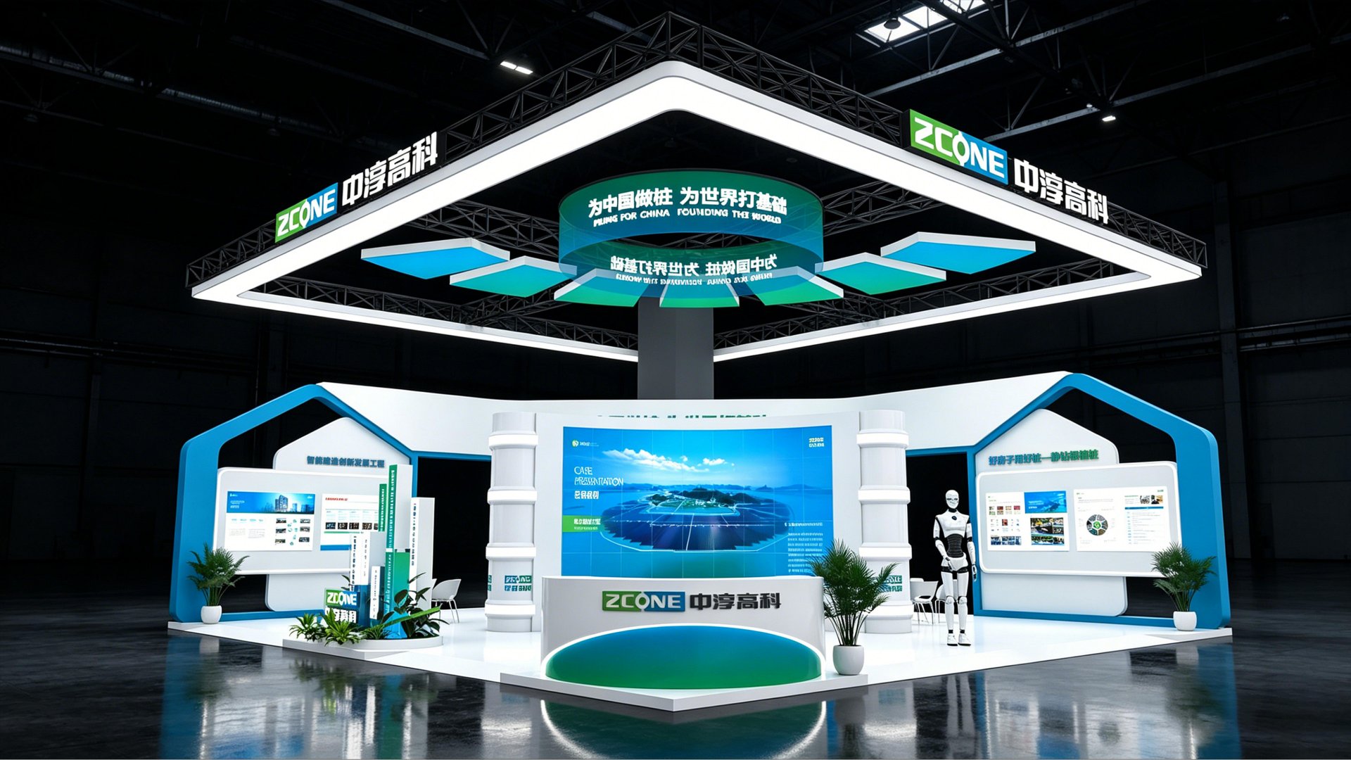 中淳高科 · 广州混凝土展 156m² 效果图 4